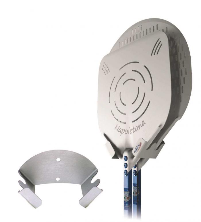 Wandhalter Alu für 2 Pizzaschaufel